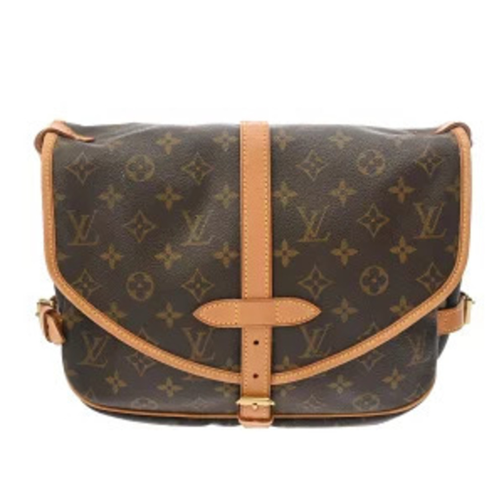 Louis Vuitton Monogram Saumur Brown Canvas Shoulder Bag